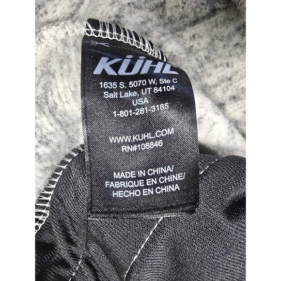 KUHL Women’s Alaska Vest Medium-P Heather Gray Hooded Fleece Full Zip - Picture 15 of 16